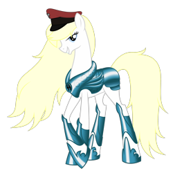 Size: 3000x3000 | Tagged: safe, artist:vectorfag, imported from derpibooru, oc, oc only, oc:aryanne, earth pony, pony, armor, aryan, aryan pony, female, hat, long hair, metal, nazi, ornament, princess, queen, reichsadler, schutzstaffel, smiling, solo, standing, tall, team captain, valkyrie, vector