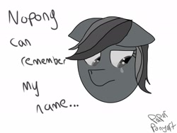 Size: 2048x1536 | Tagged: safe, artist:paper pony artwork, artist:rihanna bell pepper, imported from derpibooru, rainbow dash, 1000 hours in ms paint, black and white, crying, grayscale, lonely, ms paint, sad, simple background, text