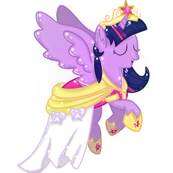 Size: 2000x2000 | Tagged: safe, artist:applejacks2, imported from derpibooru, twilight sparkle, alicorn, pony, clothes, coronation dress, dress, female, mare, solo, twilight sparkle (alicorn)