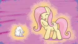 Size: 1920x1080 | Tagged: safe, artist:finalflutter, imported from derpibooru, angel bunny, fluttershy, fluffy