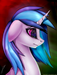 Size: 1650x2200 | Tagged: safe, artist:limchph2, imported from derpibooru, dj pon-3, vinyl scratch, pony, crying, female, solo