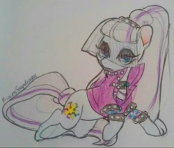 Size: 1280x1092 | Tagged: safe, artist:princesssnapdragon, imported from derpibooru, coloratura, countess coloratura, female, solo, traditional art