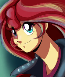 Size: 1023x1199 | Tagged: safe, artist:solarsourced, imported from derpibooru, sunset shimmer, equestria girls, female, portrait, solo