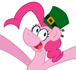 Size: 2550x2341 | Tagged: safe, artist:cowsrtasty, imported from derpibooru, pinkie pie, female, hat, saint patrick's day, solo