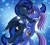 Size: 1665x1500 | Tagged: safe, artist:vavacung, imported from derpibooru, princess luna, oc, oc:azure night, alicorn, pony, unicorn, azuna, canon x oc, crying, female, happy, horn, hug, husband, husband and wife, male, pony oc, pregnancy test, shipping, tears of joy, unicorn oc, wife