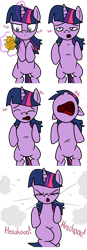 Size: 1024x2926 | Tagged: safe, artist:anyponedrawn, imported from derpibooru, twilight sparkle, allergies, comic, female, fetish, flower, nose in the air, sneezing, sneezing fetish, solo