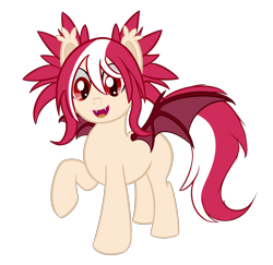 Size: 3500x3400 | Tagged: safe, artist:sethisto, imported from derpibooru, oc, oc only, oc:ruby skies, bat pony, pony, looking at you