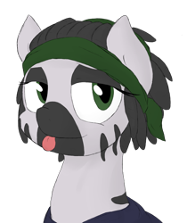 Size: 2349x2803 | Tagged: safe, artist:candel, imported from derpibooru, oc, oc only, oc:nandi, zebra, :p, cute, dreadlocks, headband, looking at you, simple background, solo, tongue out, transparent background