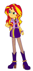 Size: 1024x2162 | Tagged: dead source, safe, artist:tacos67, imported from derpibooru, adagio dazzle, sunset shimmer, equestria girls, alternate clothes, alternate costumes, boots, female, shoes, simple background, solo, transparent background, vector