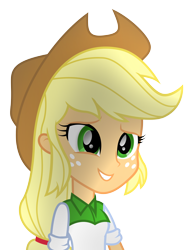 Size: 5175x6930 | Tagged: safe, artist:paulysentry, deleted from derpibooru, imported from derpibooru, applejack, equestria girls, absurd resolution, clothes, cowboy hat, cute, freckles, hat, jackabetes, simple background, solo, stetson, transparent background, vector