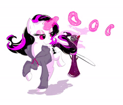 Size: 2275x1945 | Tagged: safe, artist:friendlyraccoon, imported from derpibooru, oc, oc only, oc:smoke rings, pony, unicorn, magic, solo