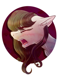 Size: 6000x8000 | Tagged: safe, artist:elskafox, imported from derpibooru, octavia melody, absurd resolution, background pony, crying, eyes closed, female, open mouth, solo