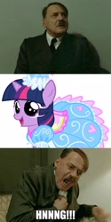 Size: 1024x2048 | Tagged: safe, imported from derpibooru, twilight sparkle, adolf hitler, bruno ganz, comic, cute, downfall, heart attack, hitler parodies, hnnng, nazi, the downfall, twily