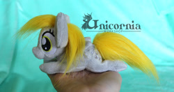 Size: 1000x529 | Tagged: artist needed, safe, artist:lioncubcreations, artist:unicornia-workshop, artist:unicorniaworkshop, imported from derpibooru, derpy hooves, pegasus, pony, beanie (plushie), female, irl, mare, photo, plushie