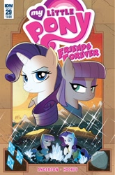 Size: 1186x1800 | Tagged: safe, artist:tonyfleecs, idw, imported from derpibooru, maud pie, rarity, friends forever, spoiler:comic, spoiler:comicff29, cover