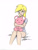 Size: 1280x1672 | Tagged: safe, artist:ixalon, artist:johnjoseco, color edit, edit, imported from derpibooru, derpy hooves, human, colored, female, humanized, sketch, solo, teddy bear