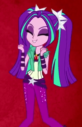 Size: 400x620 | Tagged: safe, imported from derpibooru, screencap, aria blaze, equestria girls, rainbow rocks, ariabetes, cropped, cute, female, gem, pigtails, siren gem, smiling, solo, twintails