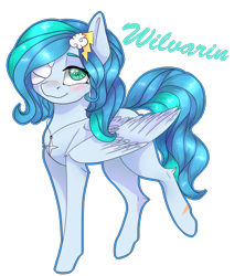 Size: 1600x1800 | Tagged: safe, artist:doodle-28, imported from derpibooru, oc, oc only, oc:wilvarin, pegasus, pony, bandage, solo