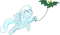 Size: 1235x725 | Tagged: safe, artist:punzil504, imported from derpibooru, oc, oc only, oc:snowdrop, bat, fruit bat, pegasus, pony, flying, older, older snowdrop, simple background, transparent background, vector