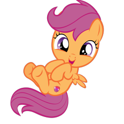 Size: 2000x2000 | Tagged: safe, artist:disneybrony2012, artist:disneyequestrian2012, imported from derpibooru, scootaloo, pegasus, pony, cute, cutealoo, cutie mark, diabetes, female, filly, foal, looking at you, on back, open mouth, simple background, smiling, solo, the cmc's cutie marks, transparent background, vector, weapons-grade cute