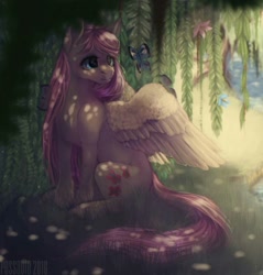 Size: 978x1022 | Tagged: safe, artist:pessadie, imported from derpibooru, fluttershy, butterfly, female, solo