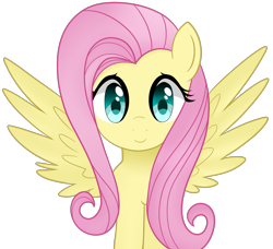 Size: 4500x4100 | Tagged: safe, artist:emera33, imported from derpibooru, fluttershy, absurd resolution, c:, cute, female, looking at you, shyabetes, smiling, solo, spread wings