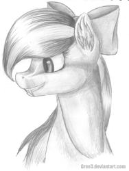 Size: 3684x4897 | Tagged: safe, artist:gree3, imported from derpibooru, oc, oc only, oc:enchanted glow, bat pony, pony, monochrome, portrait, solo