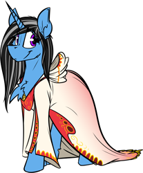 Size: 2216x2673 | Tagged: safe, artist:ralek, imported from derpibooru, oc, oc only, oc:silver lining, unicorn, clothes, hooded robe