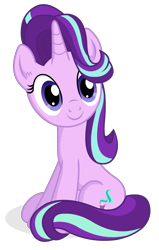 Size: 903x1417 | Tagged: safe, artist:negasun, imported from derpibooru, starlight glimmer, pony, unicorn, the crystalling, c:, cute, female, glimmerbetes, mare, simple background, sitting, smiling, solo, transparent background, vector
