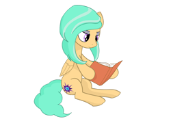 Size: 1024x724 | Tagged: safe, artist:wonkysole, imported from derpibooru, oc, oc only, oc:mango foalix, pegasus, pony, book, solo