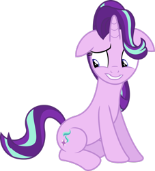 Size: 1024x1128 | Tagged: safe, artist:rasterize, artist:speedox12, imported from derpibooru, starlight glimmer, the crystalling, female, floppy ears, nervous, simple background, solo, transparent background, vector