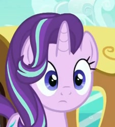 Size: 336x371 | Tagged: safe, imported from derpibooru, screencap, starlight glimmer, the crystalling, female, reaction image, solo, wide eyes