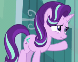 Size: 699x559 | Tagged: safe, imported from derpibooru, screencap, starlight glimmer, pony, unicorn, the crystalling, animated, cute, female, frown, glimmerbetes, knocking, loop, mare, nose wrinkle, raised hoof, scrunchy face, solo, worried