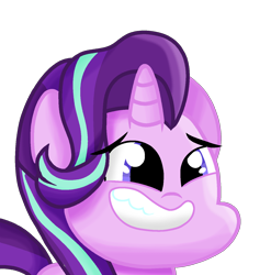 Size: 1400x1415 | Tagged: safe, artist:laserpewpewrblx, imported from derpibooru, starlight glimmer, awkward smile, female, simple background, smiling, solo, teeth, transparent background