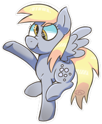 Size: 720x870 | Tagged: safe, artist:cosmic-pincel, imported from derpibooru, derpy hooves, pegasus, pony, female, mare, scrunchy face, simple background, solo, starry eyes, transparent background, wingding eyes