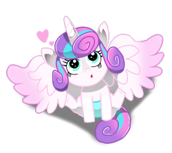 Size: 1491x1324 | Tagged: safe, artist:angelwaveo6, imported from derpibooru, princess flurry heart, the crystalling, :o, baby, curious, cute, diaper, female, heart, looking up, open mouth, simple background, sitting, solo, spread wings, transparent background