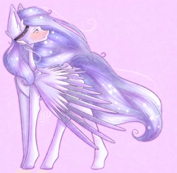 Size: 2000x1950 | Tagged: safe, artist:mylittledrawingpony, imported from derpibooru, oc, oc only, pegasus, pony, ear fluff, female, mare, signature, solo, wind