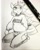 Size: 1080x1349 | Tagged: safe, artist:foxinshadow, imported from derpibooru, twilight sparkle, anthro, clothes, female, nerd, sketch, solo, sweater, traditional art