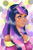 Size: 675x1012 | Tagged: safe, artist:nevera573, imported from derpibooru, twilight sparkle, human, dark skin, female, humanized, solo, tiara