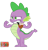 Size: 1526x1601 | Tagged: safe, imported from derpibooru, spike, the crystalling, male, pipe, popeye, simple background, solo, spinach, transparent background, vector