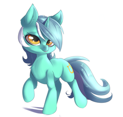 Size: 1600x1520 | Tagged: safe, artist:sourspot, imported from derpibooru, lyra heartstrings, pony, unicorn, chest fluff, cute, female, lyrabetes, mare, raised hoof, solo