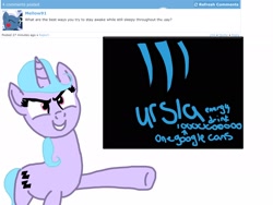 Size: 2048x1536 | Tagged: safe, artist:paper pony artwork, artist:rihanna bell pepper, imported from derpibooru, oc, oc only, oc:lazy dayz, behold, energy drink, misspelling, trace, ursla drink