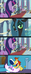 Size: 1280x3032 | Tagged: safe, edit, edited screencap, imported from derpibooru, screencap, princess cadance, princess flurry heart, queen chrysalis, shining armor, twilight sparkle, comic, crossover, moral event horizon, psyga's alternate pony scenes, screencap comic, sparky, sparky (the fairly oddparents), the fairly oddparents