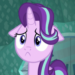 Size: 461x461 | Tagged: safe, imported from derpibooru, screencap, starlight glimmer, pony, unicorn, the crystalling, :<, cute, faic, female, floppy ears, frown, gif, glimmerbetes, mare, non-animated gif, reaction image, sad, sadface glimmer, sadlight glimmer, solo