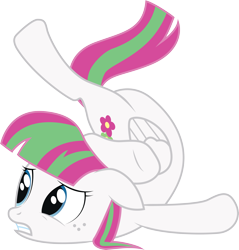 Size: 6043x6315 | Tagged: safe, imported from derpibooru, blossomforth, hurricane fluttershy, absurd resolution, contortionist, female, flexible, simple background, solo, transparent background, vector