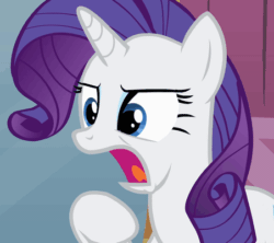 Size: 451x400 | Tagged: safe, imported from derpibooru, screencap, rarity, pony, unicorn, swarm of the century, angry, animated, cropped, female, mare, open mouth, raised hoof, solo, unamused