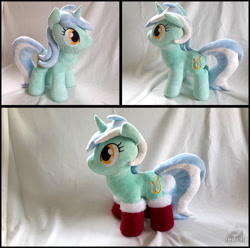 Size: 1390x1380 | Tagged: safe, artist:obcor, imported from derpibooru, lyra heartstrings, clothes, irl, photo, plushie, socks, solo