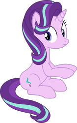 Size: 1195x1897 | Tagged: safe, artist:sketchmcreations, imported from derpibooru, starlight glimmer, the crystalling, female, looking away, simple background, sitting, solo, transparent background, vector