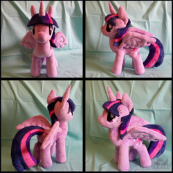 Size: 1600x1600 | Tagged: safe, artist:obcor, imported from derpibooru, twilight sparkle, alicorn, pony, female, irl, mare, photo, plushie, solo, twilight sparkle (alicorn)