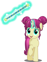 Size: 779x1025 | Tagged: safe, artist:perplexedpegasus, imported from derpibooru, majorette, sweeten sour, pony, unicorn, equestria girls, friendship games, equestria girls ponified, female, glowing horn, magic, ponified, raised hoof, simple background, solo, telekinesis, transparent background, vector